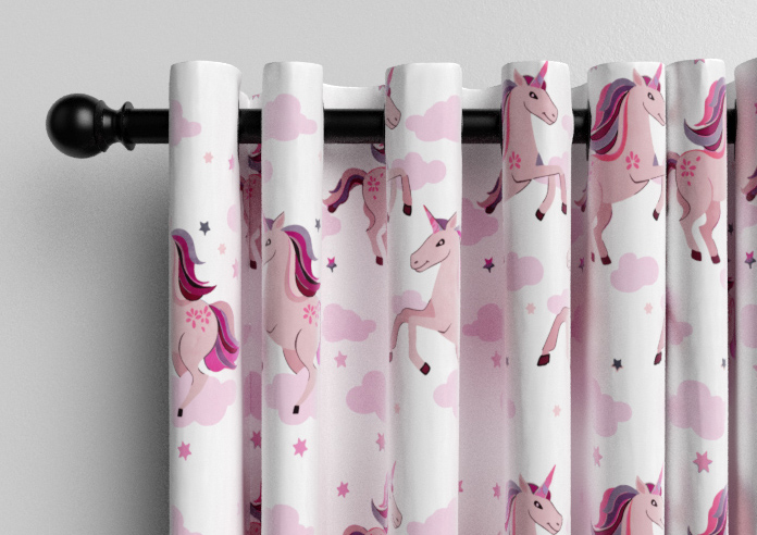 Unicorn Magic, Pink - Made to Measure Curtains - Image 12